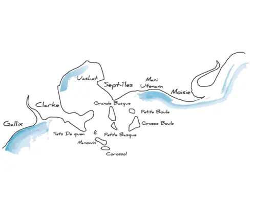 Hôtels-Gouverneur-Sept-Îles-Carte-Archipel